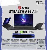 MSI • مستعمل ٥ ساعات • ضمان الوكالة