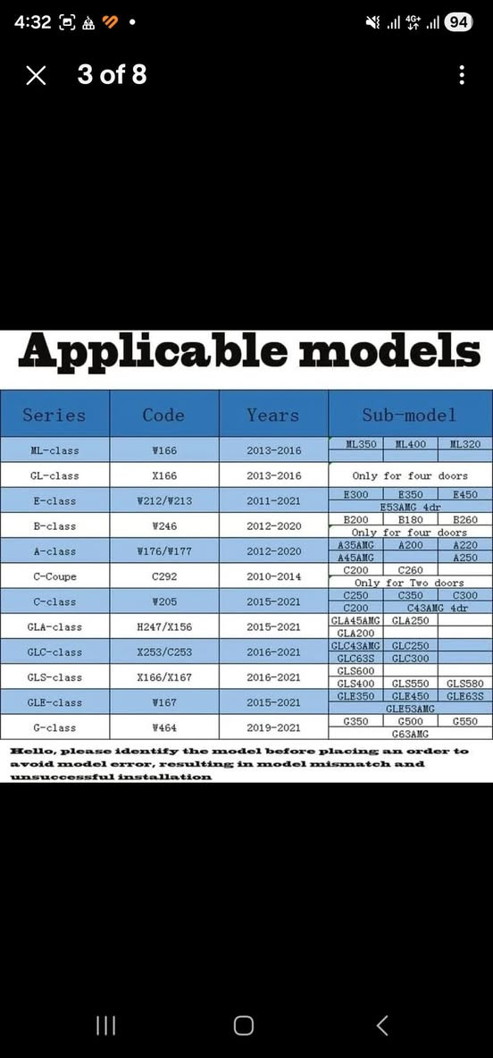 گڵۆپی ژێر دەرگای میرسێدس  لەوێنەکان ئاماژەی پێکراوە بۆ چ مۆدێلیک ئەبێ دوو دانەیە نوێ بەکار نەهاتو سعری 25 هەزار رانية, السليمانية


**إذا كنت صاحب هذا الإعلان وتريد حذفه لأي سبب، رجاءا أرسل رسالة إلى الدعم الفني**