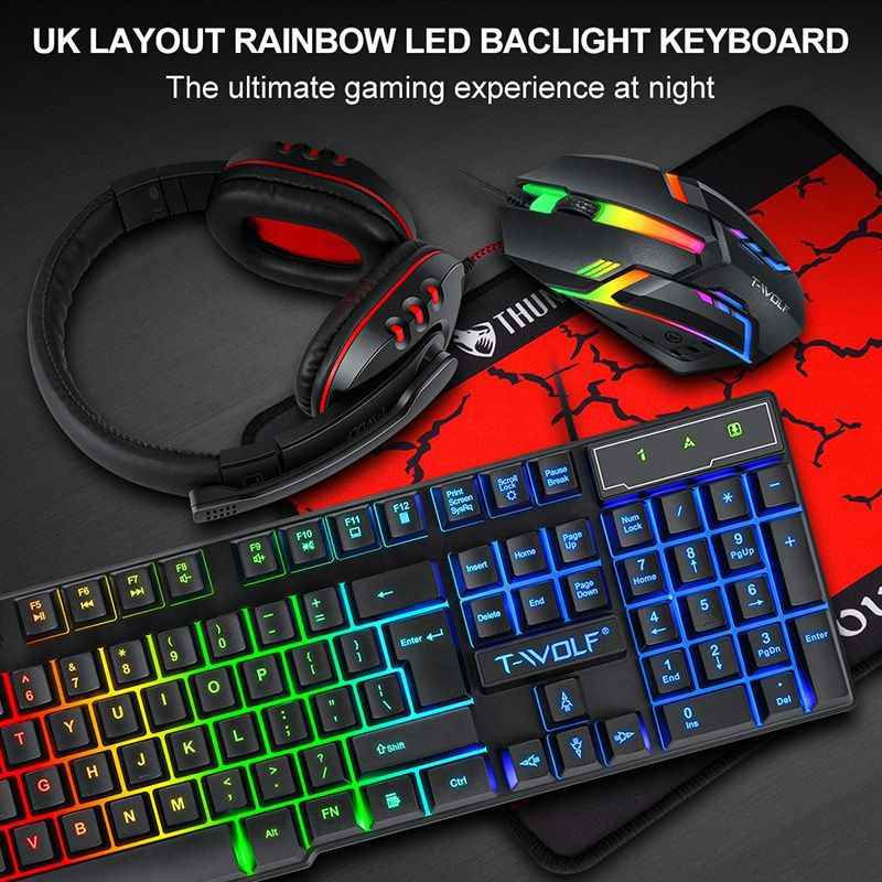 ⚡️ مميزات مجموعة R8 RGB BLACK KIT 4-in-1 (Keyboard + Mouse + Pad + Headset) –

🚀 أداء ألعاب متكامل
– لوحة مفاتيح مزودة بإضاءة RGB متعددة الأنماط لتجربة ألعاب مميزة في الظلام. 
– ماوس بجودة عالية مع مستويات DPI قابلة للتعديل تقريباً حتى 1200 DPI. 

🔌 توصيل سهل وسريع
– جميع المكونات تعمل بتوصيل USB مباشرة، بدون تعقيد. 

🖱 وسّادة ماوس كبيرة – تحكم دقيق
– تشمل مجموعة 4-in-1 وسادة ماوس مطوّلة لتغطية مساحة اللعب بالكامل مع قاعدة مانعة للانزلاق. 

🎧 سماعة رأس مدمجة (Headset)
– جزء من الحزمة: سماعة رأس تتناسب مع جلسات اللعب الطويلة. 

🧊 إضاءة وتصميم جذّاب
– RGB مدمج في لوحة المفاتيح والماوس والوسادة — يعطي طابع احترافي ومظهر رائع. 

🎮 متوافق مع أجهزة متعددة
– مناسب للكمبيوتر، اللابتوب، وأجهزة الألعاب التي تدعم USB — حل “كل شيء في حزمة واحدة” للاعبين.

 الحالة: متوفر ✅
💰 السعر النهائي: فقط 35,000 دينار 💥 بغداد, العراق


**إذا كنت صاحب هذا الإعلان وتريد حذفه لأي سبب، رجاءا أرسل رسالة إلى الدعم الفني**