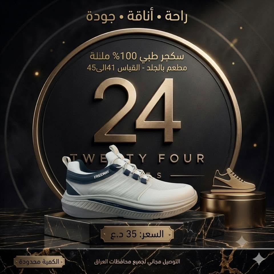 سكيجر طبي100% مريح جداً للقدم تقنية Memory Foam لراحة طوال اليوم
خفيف وعملي للمشي والدوام والطلعات خامة ممتازة وتصميم عصري فاخر بارد ومريح

💎 موديلات مميزة 
✅ ضمان الثقة والاستلام
فحص البضاعة مقابل المندوب قبل الاستلام
اذا الموديل او الكوالتي غير مطابق لا تستلم

عرض خاص لفترة محدودة 
السعر فقط: 35 الف فقط
🚚 توصيل مجاني إلى جميع محافظات العراق
⚠️ الكمية محدودة 

📸 شاهد الصور والاسعار بنفسك قبل الحجز
للطلب والحجز ارسال صورة المديل والقياس


**إذا كنت صاحب هذا الإعلان وتريد حذفه لأي سبب، رجاءا أرسل رسالة إلى الدعم الفني**