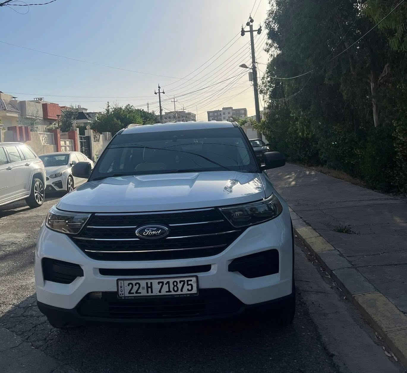 فورد اكسبلورر       —  Ford Explorer
‏‎‏‎وراد أمريكي.     —  سعر ( 210$)

‏‎‏‎الموديل           —2020

فئة.                 — XLT 

حجم المكينه   — V4/2300T

‏‎‏‎اللون               — ابيض 

رقم شانصى/ 1FMSK7DH7LGC22375

‏‎‏‎المسافه المقطوعه — 70 ميل

‏‎‏‎حاله السياره. — بدون صبغ 

‏‎‏‎المواصفات 
‏‎‏‎- بصمة تشغيل 
‏‎‏‎- بصمة أبواب 
‏‎‏‎-تشغيل عن بعد 
‏‎‏‎-ترحيب عند الاقتراب 
‏‎‏‎-كشنات جلد 
‏‎‏‎- رادار جانبي 
‏‎‏‎-رادار امامي 
‏‎- رادار خلفي 
‏‎‏‎- شاشه كبيره تدعم نظام الأبل كار باي ونظام الاندرويد 
‏‎-تدفئة ستيرن 
‏‎-گير ماوس  
‏‎-اوتو هولد 
‏‎-اوتو ستوب 
‏‎-هندبريك بصمه 
‏‎-٧وضعيات قياده 
‏‎‏‎-كشنات تدفئة 
‏‎‏‎- ستيرن بحركه كهربائيه 
‏‎‏‎- تبريد مركزي 
‏‎‏‎- بگ لايت LED 
‏‎-صندوق كهربائي 
‏‎-كشنات VIP 
‏‎‏‎- كود باب 
‏‎‏‎-كرسي السايق والراكب بحركه كهربائيه
‏‎‏‎-تحكم ستيرن جهتين 
‏‎‏‎-تحديد سرعه 
‏‎‏‎-مانع انزلاق 
‏‎‏‎-ليد نهاري
‏‎‏‎-كامره خلفيه دواره 
‏‎‏‎باقي المواصفات المعروفه 

صور حادث موجود‏‎

‏‎‏‎رقم السياره    — اربيل دولى

‏‎‏‎موقع  السياره — اربيل
للاستفسار 
لاتصال او واتس على الرقم 
رقم فايبر + واتسابا
 *********** اسيا
 *********** كورك
