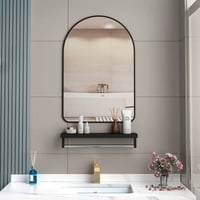 مرآة مع رف تصميم عصري  ابعاد المرآة 60*40 CM  للحجز والاستفسار ارسل رس...