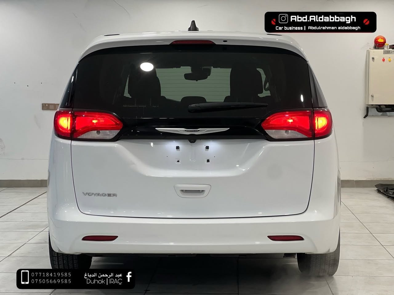 كرايسلر فوياجر 2023
السيارة وصول جديد بانزين 
مكان السيارة دهوك 
مكينة 6 سلندر 3.6L  ماشيه 47 الف ميل 
بدون ايرباك بدون دواخل السيارة جاهزة 
ضرر السيارة : جاملغ و باب السايق و نص باب الخلفي 
لا يوجد مراوس فقط بيع نقد 
2C4RC1CG1PR531723‏
السعر : 212$ ورقة و بيها مجال 
لباقي التفاصيل تواصل واتساب يوجد فيديو للتوضيح اكثر 
للتواصل : السيارة كاتى تترقم اربيل دهوك سليماني
***********
***********
يتوفر بيع بالاقساط داخل المعرض
