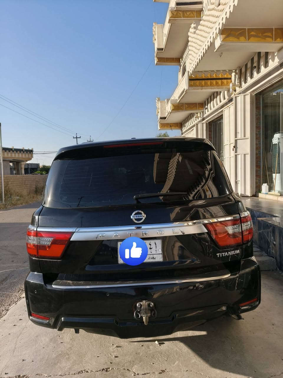 السلام عليكم
.... (للبيع).... 
نيسان باترول
موديل.. 2020..
محرك.. V8.. 
كشنات جلد 
كشنات كهربائي
تبريد ثلج تدفئه نار
شاشه +كامرة خلفيه
طخم تاير جديد + طخم صدر جديد
محرك وگير كفاله 
ضرر جاملغات الخلفيه صبغ
المكان صلاح الدين_بيجي_ناحية الزوية 
للاستفسار ...(***********)...
