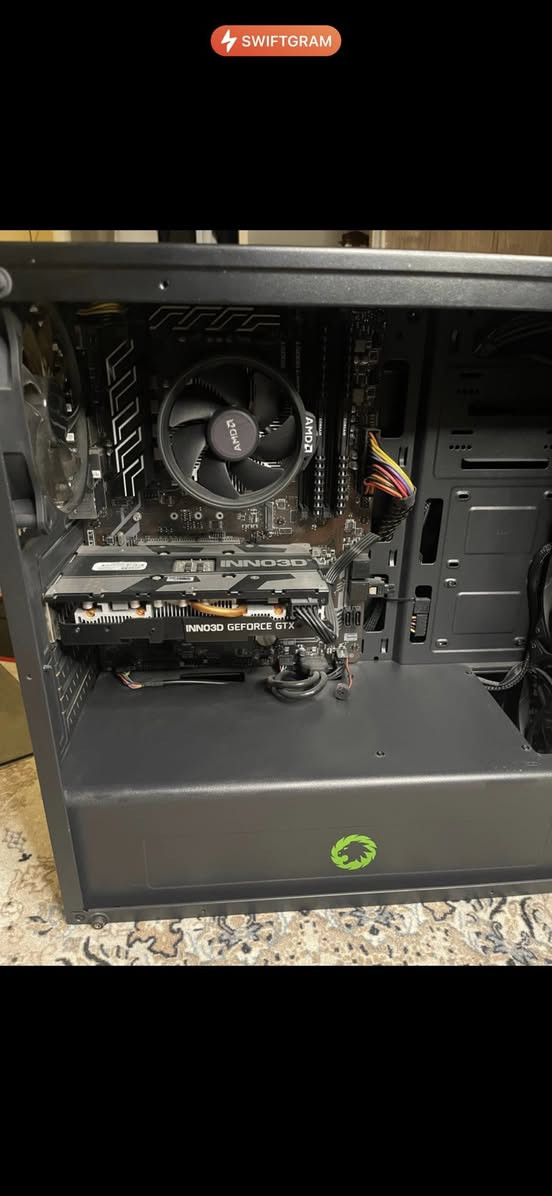 Gtx 1660ti
Ram 16g
Ssd 256g
Hhd 1t
Ryzen 7 2700
Msi b450 A pro
Power supply 700w
سعرها 350 قفلها


**إذا كنت صاحب هذا الإعلان وتريد حذفه لأي سبب، رجاءا أرسل رسالة إلى الدعم الفني**