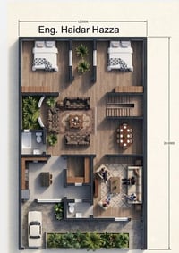 تصميم منزل • ٢٤٠م • هندسة عصرية