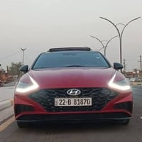 سوناتا  لمتدد فول 1/1  الموديل : 2021  اللون :احمر اللوحة :مرقم اربيل ...