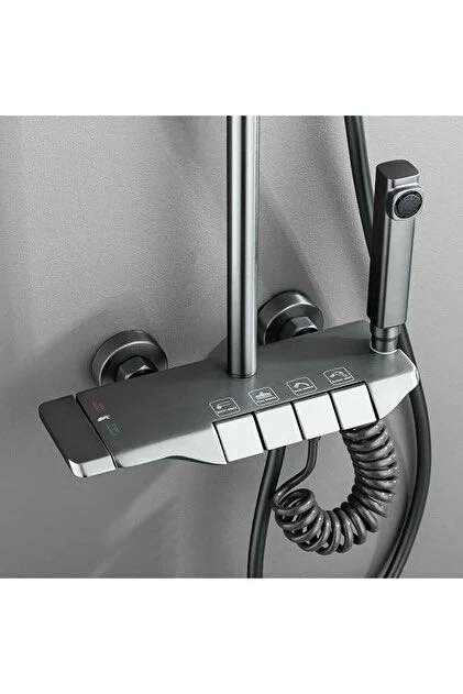 دوش بيانو  بلون اسود انيق
داخل الخلاط مصنوع من الستانلس ستيل وطلاء نانو سيراميك 
ضد التكلسات و الصداء 
يحتوي على 4 مخارج 
متعددة الوضائف 
تدفق ماء عالي وممتاز 
متوفر توصيل 🚚


**إذا كنت صاحب هذا الإعلان وتريد حذفه لأي سبب، رجاءا أرسل رسالة إلى الدعم الفني**