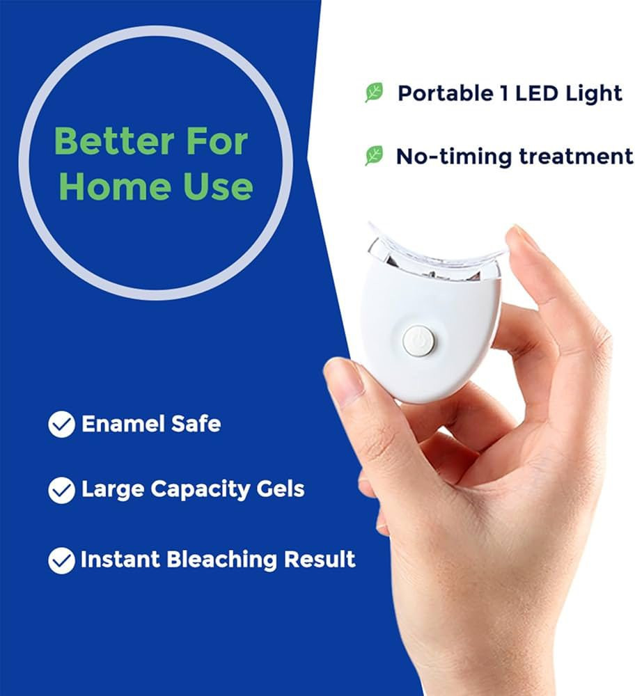 إبر جل تبييض الأسنان: تحتوي على مادة مبيضة، غالباً ما تكون بيروكسيد الكارباميد بتركيزات تتراوح بين 35% إلى 44%.
ضوء LED: يُستخدم لتسريع عملية تبييض الأسنان وتفعيل الجل.
قوالب الفم (Trays): قوالب سيليكون يتم وضع الجل فيها وتركيبها على الأسنان.
دليل درجات ألوان الأسنان: بطاقة لمقارنة درجة لون أسنانك قبل وبعد الاستخدام. السعر ١٠ مفيد للمدخنين والي يعانون من اصفرار الاسنان


**إذا كنت صاحب هذا الإعلان وتريد حذفه لأي سبب، رجاءا أرسل رسالة إلى الدعم الفني**