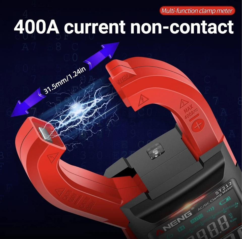 ANENG ST212 كلاميتر رقمية •
4 أهم المميزات:
قياس التيار والفولتية AC/DC باستخدام الكلامب بدون قطع السلك
True RMS مع عرض Counts 6000 شاشة رقمية واضحة بدقة قياس الفولتية الدقيقة (mV) والمقاومة والدايود والسعة فحص الأسلاك الحية (NCV) بدون تلامس لسلامة أعلى قياس التردد HZ ودرجة الحرارة
خاصية تثبيت القراءة (Data Hold)
إطفاء تلقائي لتوفير البطارية
إضاءة LED للعمل في الأماكن المظلمة
شاشة قابلة للعكس لسهولة القراءة في الاتجاهات المختلفة
سعر 35,000 الف دينار
لحجز: ***********
