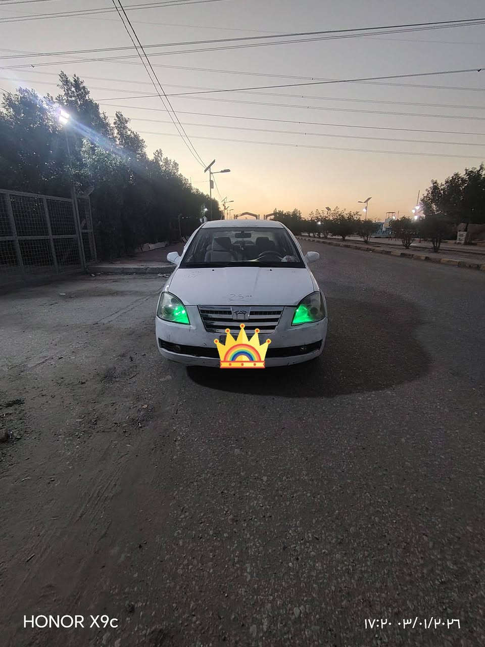 سلام عليكم شيري اي فايف  محوره ياباني محرك وكير كرونه ابو الكف قبل شهر شاديه المحرك ولكير تخم تاير جديد حداديه جديده الاماميه اما الخلفيه نص عمر رقم كربلاء الماني راعيه  بابل  كهربائيات كوله شغاله حته كيج البانزين شغال سياره نال جناي ترايك وين ميعجبك وذا اكو مراوس طيبه موديل ١٦ حسب القناعه عادي اراوس السعر  ٣٨  مكان نجف  كل التفاصيل مكتوبه لا تكلي شبيه ما بيه *********** ابو عباس الطائي
