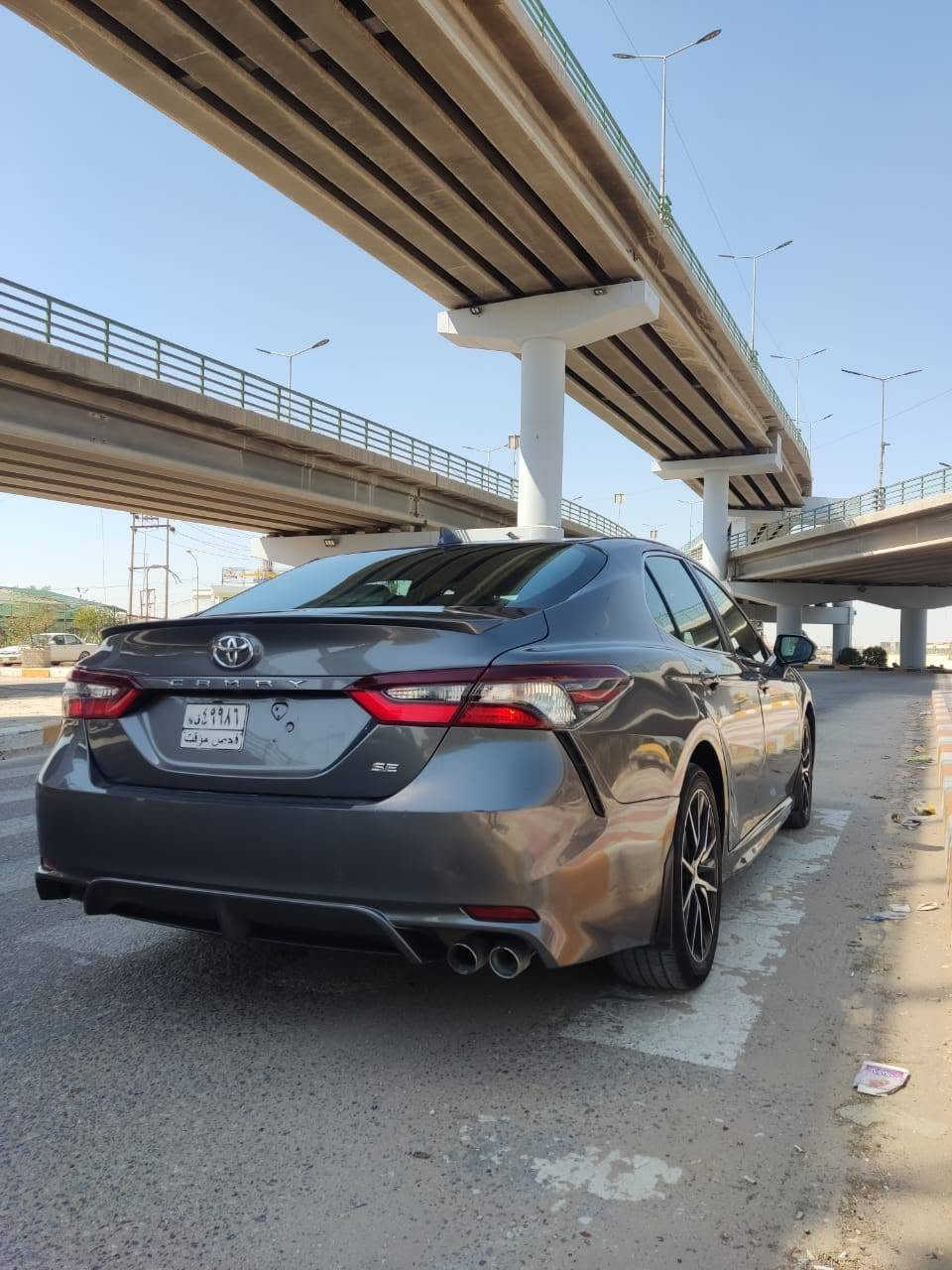 تويوتا كامري 2022 SEمرقم بغداد 
 
عداد المسافة 33الف
حجم المحرك 4 سلندر (2.5L) 
مواصفات SE : 
رادار أمامي(تحديد مسار)
رادار جانبي (نقاط عمياء)
رادار خلفي(التحذير من الاصطدام)
تحكم وضعيات القيادة Drive Modes 
تحكم وضعيات القيادة ECO,NORMAL,SPORT
تحكمات استيرن
وبقية المواصفات المعروفة
تبريد مناخي
شاشة كبيرة
شفتات سرعة بالستيرن 8 نمر. 
وبقية المواصفات المعروفة
الضرر / تبديل جاملغ وبنيد
السيارة جديدة بكل ماتحمله الكلمة من معنى...

السعر المطلوب 180
مكاني ديوانية

للاستفسار
 ‏‪*********** ديوانية, القادسية
