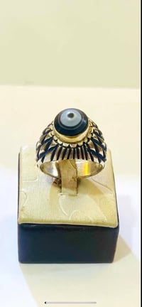 تحفه يمانيه بقرية قديمة صياغة يدوية ثقيلة وروعة داير ذهب عيار ٢١ قياس ...