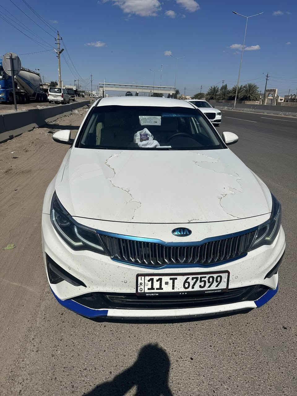 سلام عليكم أوبتيما 2020 سياره مكفوله فقط بارد كد اشبر بل جاملغ محرك 2400 بيع مستعجل السعر 200 
مكان سماوه *********** غير متواجد على خاص
