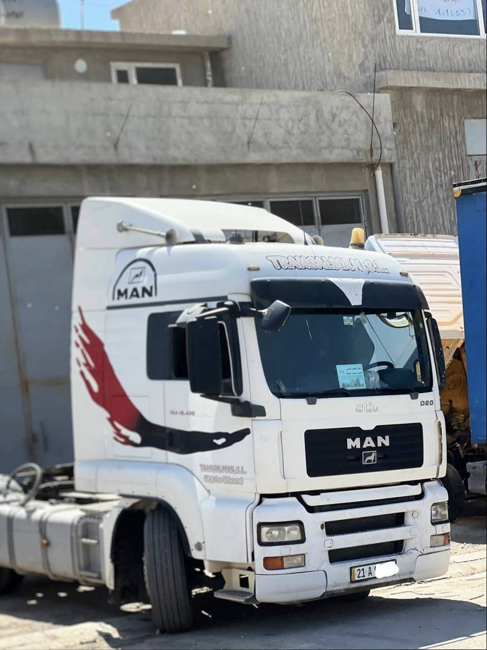 MAN 2005 
تگە بۆ فرۆشتن فوول مواسەفات ئۆتۆماتیک ڕیتایدەر گێرو مەکینە و ئەکسل و کارەبایات گشت گیانی بەشەرت   مەکینەی بێریڤانی تاک سۆپەری لەسەرە  سەنەوەی تاوەکو   2029 تازەیەو 
بۆ پەیوەندی
 ***********
***********
