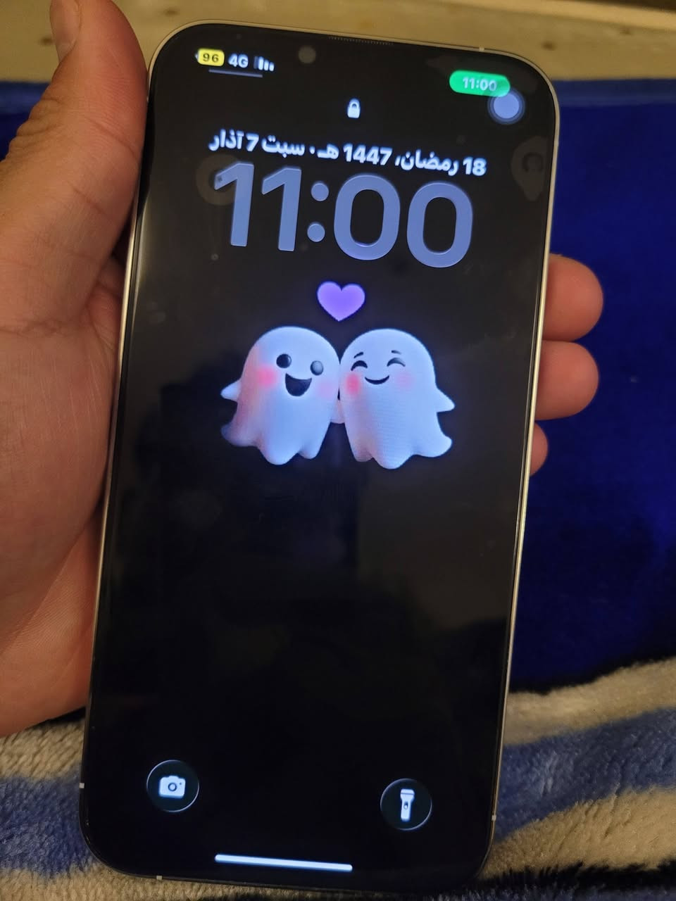 الجهاز: iPhone 13 Pro Max (أيفون 13 برو ماكس).😍
الذاكرة: 256 جيجابايت 😶‍🌫️
اللون:  (ابيض) 🤍
حالة البطارية: [ 84٪].💥
الحالة  استخدام شخصي، لا يوجد خدوش، .💥
المشتملات:  الأصلية والشاحن.💛
السعر: [650 ] ج.م [قابل لتفاوض].💌
المكان: [كربلاء].💚
للتواصل: [***********] وتساب 🧡
