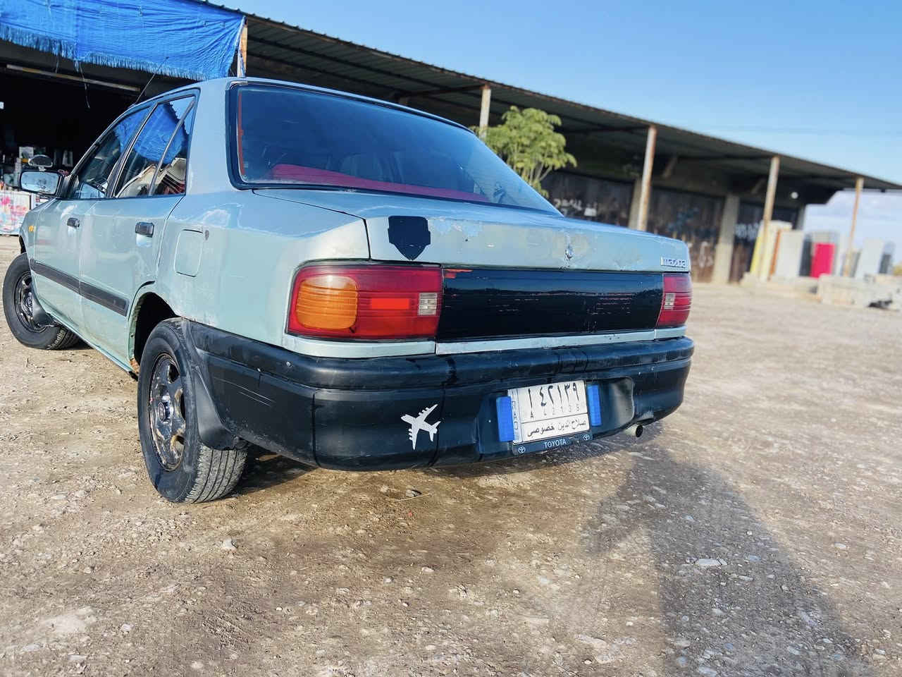 سلام عليكم 
سياره مازده حجم 323 موديل 1993  سياره بلاديه مابيه لا ضربه ولا صبغ صدر تمام محرك تمام كير تمام تخم تاير السياره مابيه نقص برقي تحويل ثاني يوم ترايك وين مايعجبك السياره  السعر 36 وبيه مجال شويه  العنوان الضلوعيه ***********
