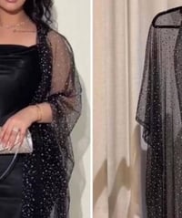 قماش تول مفصص بكرستال  يتخيط عبي يلبس ع المخاوير  07814496626 البيع جم...