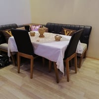 اثاث صالة كامل للبيع ميز طعام كورنر تركي + تخم تركي + سيت طبلات للاستف...