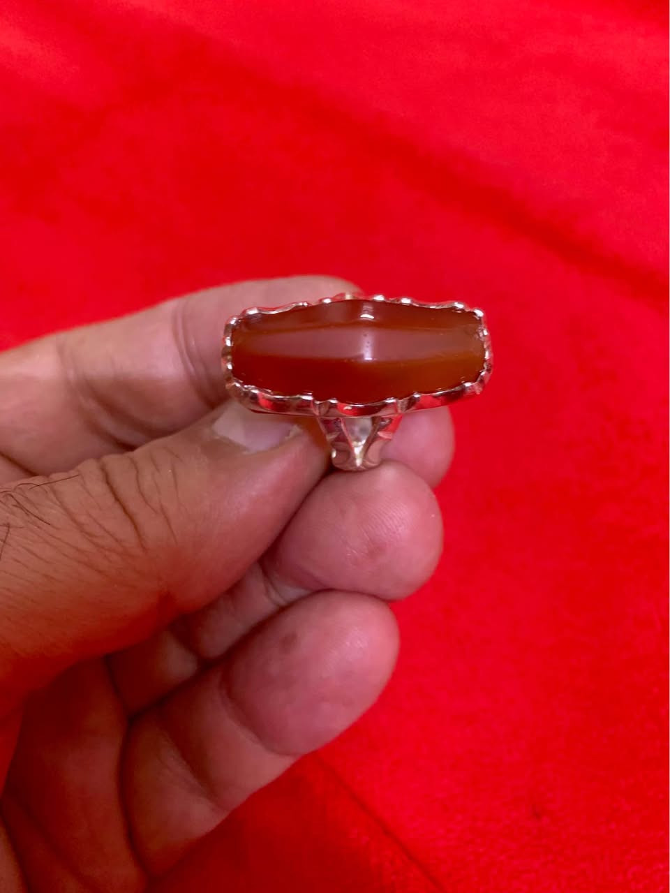 اللهم صل على محمد وآل محمد 
خاتم گصبة عقيق يماني قديم صياغة يدوية بغداد, العراق


**إذا كنت صاحب هذا الإعلان وتريد حذفه لأي سبب، رجاءا أرسل رسالة إلى الدعم الفني**