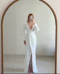 فستان • قياس ٣٨/٣٦ • جديد بالليبل