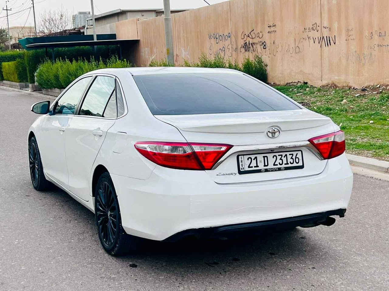 كامري موديل 2015 SE  وارد امريكي
***********__***********
سيارة قتعطين  صبغ  
السعر :    157   $  ورقة يه
104000 ميل ماشية
مواصفات  SE امريكي  
كشن جلدوكشن كهربائي و  شاشة و كاميرا و حساس فوليوم و بلاجكتور ولايت زينون
 وتحديد سرعةو بلاجكتورو Eco
‎
‎المكان  / اربيل
————————————
كامري موديل 2015 SE وارد امريكي 
سه ياره كه دوو پارچه و بستيكي بؤياغه  

نرخي :   157   $  وه ره قه ي
104000 هه زار ميل رويشتووه 
مواصفات  ئه مريكي  
كوشن جلد كوشن كاره باي  ولايت زينون و 
شاشة و كاميرا و حساس فوليوم 
تحديد سرعة وEcoو بلاجكتورو
جيگام له  هەولير
***********__***********
