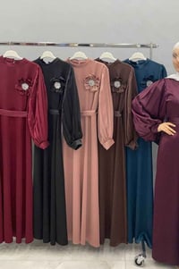 فستان ستن زارا • مقاسات ٣٨-٤٨ • ٦ ألوان