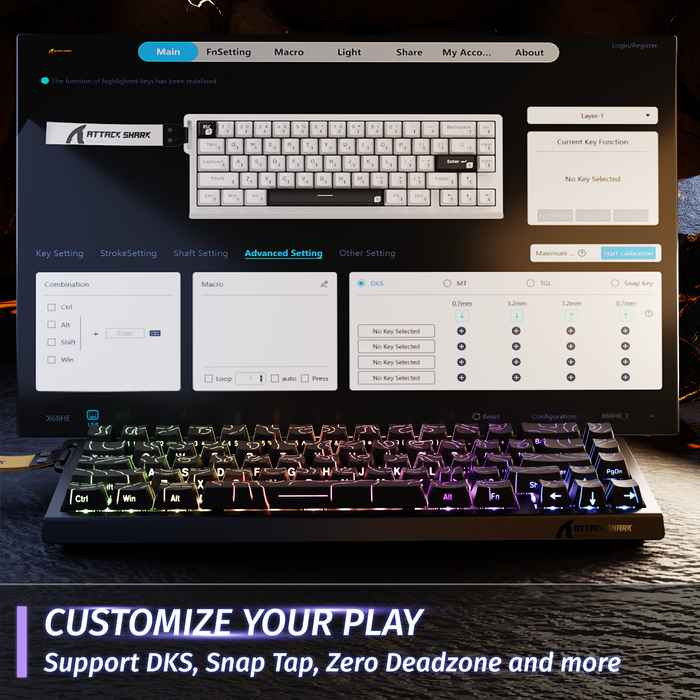 کیبۆردی  Attack Shark X68HE wired فرۆشتن
كيبورد Attack Shark X68HE wired للبيع

​یەکێک لە باشترین و خێراترین کیبۆردەکانی جیهان بۆ یارییەکانی وەک (Valorant, CS2, Apex) چونکە تەکنەلۆژیای Magnetic Switch و Rapid Triggerی تێدایە.

​دۆخ: نوێیە و بەکارنەهاتووە (بە هەموو کەلوپەلەکانی ناو کارتۆنەکەیەوە).
​خێرایی: 8000Hz Polling Rate (٨ جار خێراتر لە کیبۆردی ئاسایی).
​تایبەتمەندی: دوگمەی ئاراستەی (Arrows) تێدایە و قەبارەی 65%ـە.
​ڕەنگ: RGB زۆر جوان و چەندین مۆدی جیاواز.

​💰 نرخ: ٦٠ هەزار دینار.
گەیاندن بەردەستە و ئەتوانی خۆشت بێیت ڕوو بە ڕوو.

العربي:

​يعتبر من أسرع وأفضل الكيبوردات عالمياً لألعاب الشوتر مثل (Valorant, CS2, Apex) بفضل احتوائه على تقنية الـ Magnetic Switch والـ Rapid Trigger.
​الحالة: جديد تماماً ولم يُستخدم (مع كامل ملحقاته داخل الكرتون).
​السرعة: 8000Hz Polling Rate (أسرع بـ 8 مرات من الكيبوردات العادية).
​المميزات: حجم 65% مع وجود أزرار الأسهم (Arrows)، تصميم مريح واحترافي.
​الإضاءة: RGB مميز جداً مع عدة أنظمة وألوان مختلفة.
​💰 السعر: ٦٠ ألف دينار
​🚚 التوصيل متوفر أربيل, العراق


**إذا كنت صاحب هذا الإعلان وتريد حذفه لأي سبب، رجاءا أرسل رسالة إلى الدعم الفني**