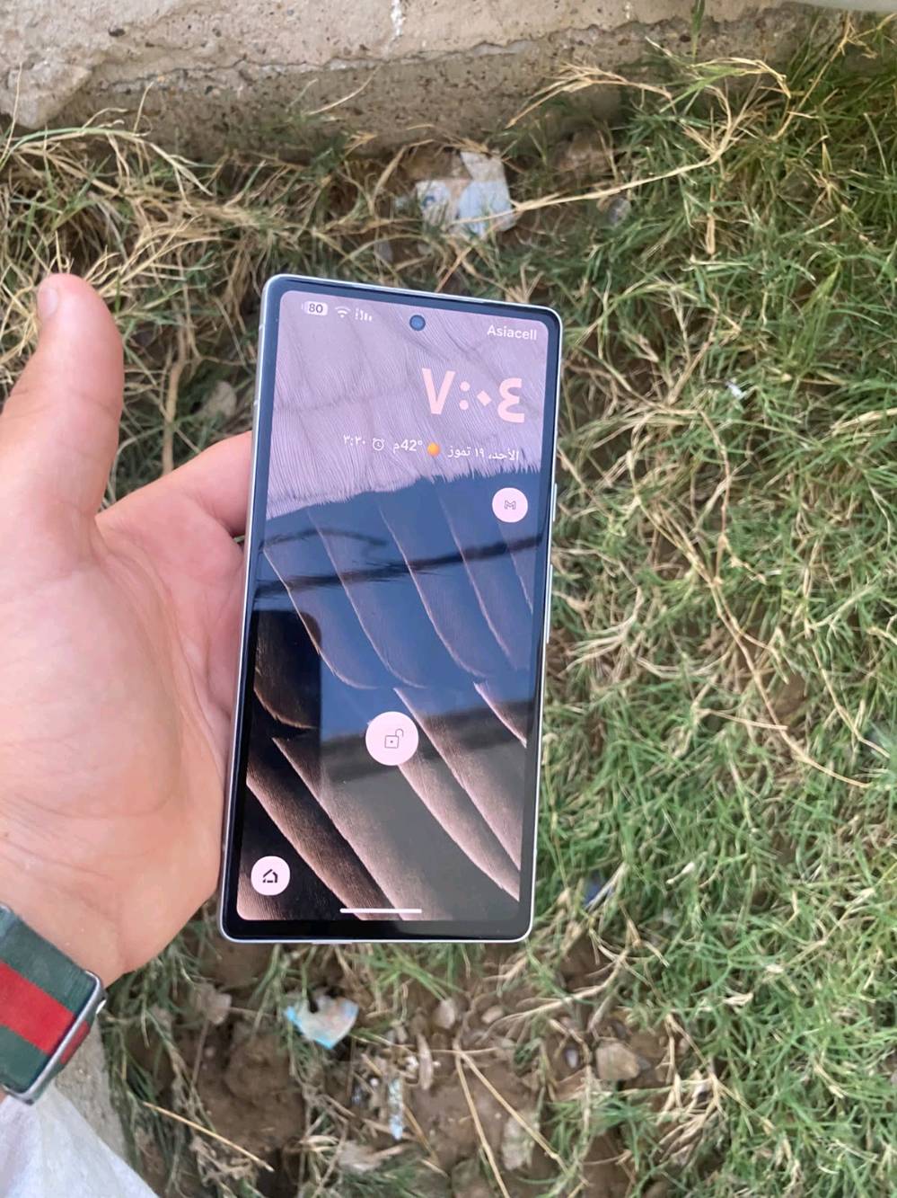 للبيع او مراوس حسب قناعة 
كوكل بيكسل 7a عملاق تصوير اقوى معالج Google Tensor G2 سلاسة بتصفح والألعاب كلش سلس ذاكرة 128 شريحة سيمكرت SlM+ شريحة الكترونية سعر 385بي مجال بسيط استفسار اتصال او واتساب ***********