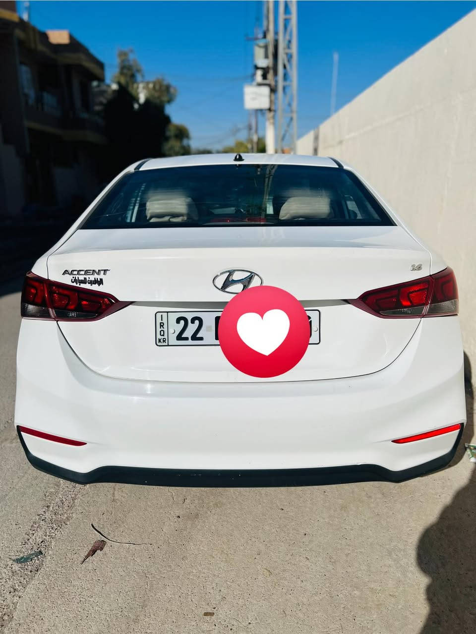 سلام عليكم
اكسنت 2019 خليجي فول مواصفات محرك 16

ماشية 52 الف 

سقف سلايت تحكم ستيرن شاشة 

ويل كب 16

اشاير مري 

تدفئة تبريد 

شاشة /تحكم ستيرن 

الضرر بيها جامرلغ السكن تعديل بارد والجامرلغ الخلفي هم بارد 

السعر 134 وبيها مجال بسيط / 

سياره باسمي شرط التحويل 

مكاني كركوك 

***********
