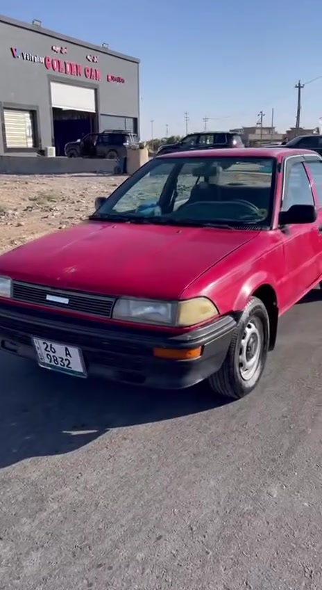السلام عليكم كورولا موديل 1990 رقم صلاح الدين جديد بأسمي تحويل ثاني يوم تبريد ثلج حداديه تايرات نضاف السياره نظيفه ومال جناي ماعايزها شي شغل واطلع السعر 55 وبي مجال مكلف بالنشر شراي اتصل رقم صاحبها ***********
