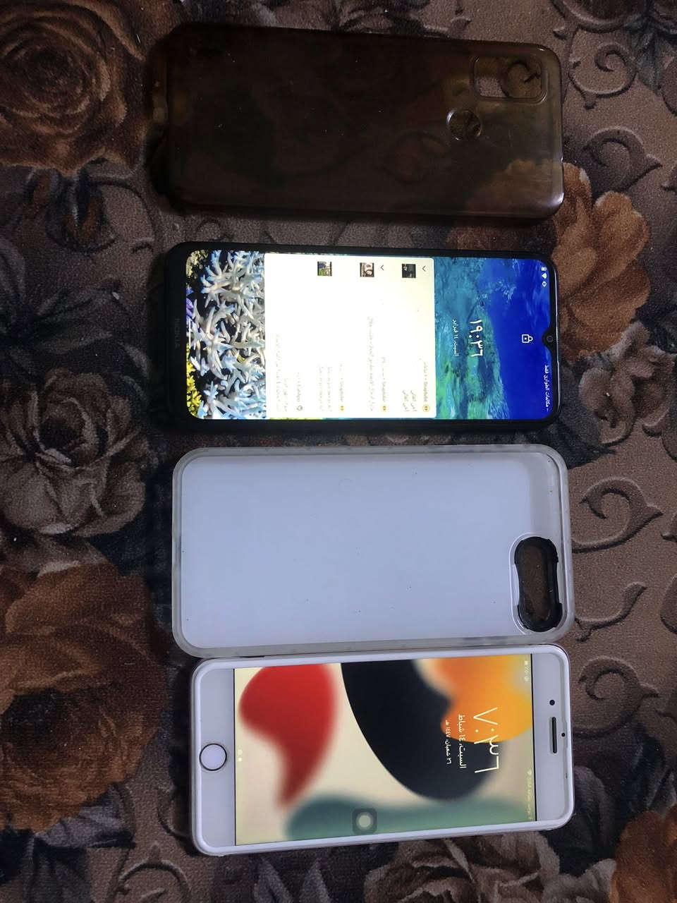 ايفون سفن وموبايل نوكيا للبيع الايفون بطاريه100مستبدله فقط بطاريه الباقي كلشي بلادي والموبايل نوكيا جديد ماطاب تصليح وكلشي ممبدل سعره90وبي مجال والايفون سفن سعره125وبي مجال مكان مدينه الصدر قطاع29 الرقم***********
