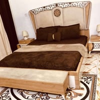 غرفة نوم تركية • غرفة نوم 9 قطع • سرير مخزن • شازلون مخزن • غرفة نوم ن...