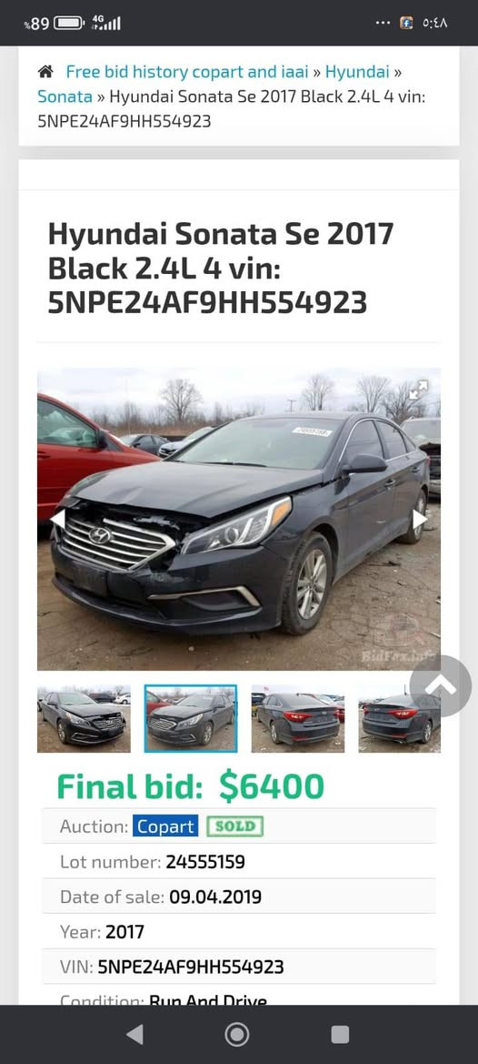 السلام عليكم مرخصة مدير الكروب سوناتا 2017 حادثة مثل ما مذكور بلفديو السياره جاهزة لفل واحد السنويه بااسمي 2030 المكان الديوانيه رقم الهاتف ***********السعر المطلوب 120
