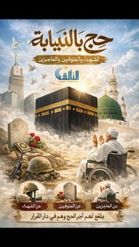 بسم الله الرحمن الرحيم  ‏بدا تسجيل الحج بالإنـابة عن الامــوات والعـاج...