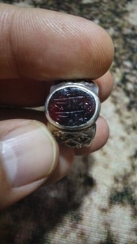 عقيق يماني اصلي قياس 20 صياغه ثكيله سعر 150 وبي مجال بسيط مكاني الكاظم...