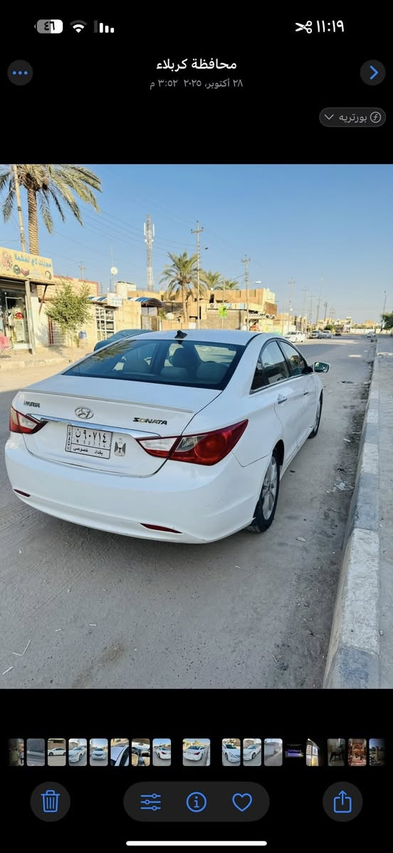 سوناتا 2013 امريكي 
فول مواصفات رقم بغداد بأسمي
حادثهه جنطه ليبل واحد  
بيهه صبغ ابيع حزام 
السعر ٩٠
مكاني كربلاء الحسينيه 
***********
