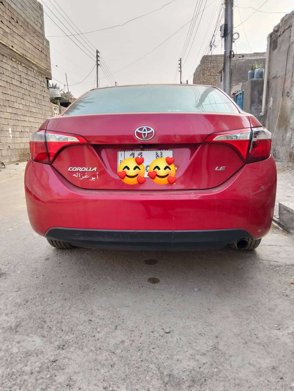 السلام عليكم كورلا موديل ١٦ بسمي رقم نكليزي سياره بيها ملاحضات مكان بغداد مشتل *********** حادثها جاملغ وبنيد وبيها اثر جراد
