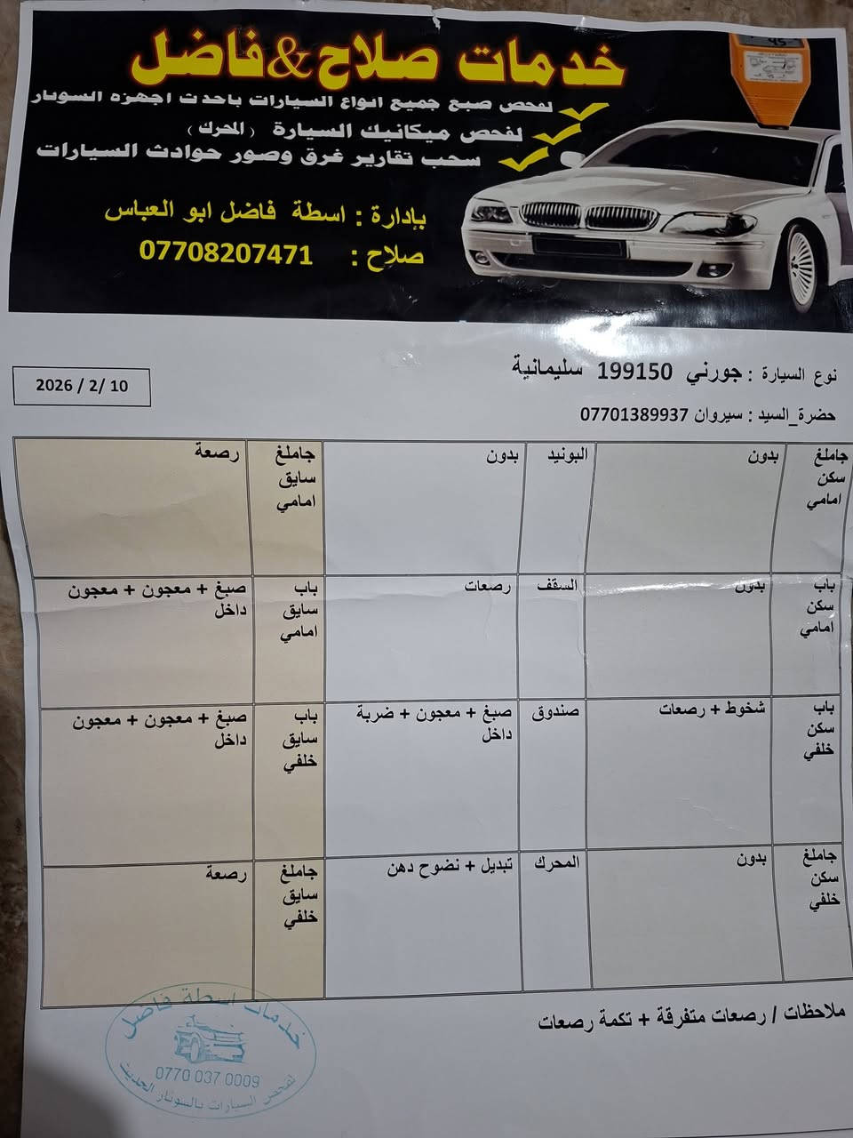 دوج جورنی محرك ٢٤٠٠لون کحلی مودیل ١٧ رقم سلیمانیە بی ثلاث قطع بدون داخل سیارە گدام کبس صندوق کبس موصفات شاشە بصمە ثلاث مقاعد تبرید ثلاث قطع.:
السعر ١٢٨ ورقە
***********واتساب مکان السیارە کرکوك
