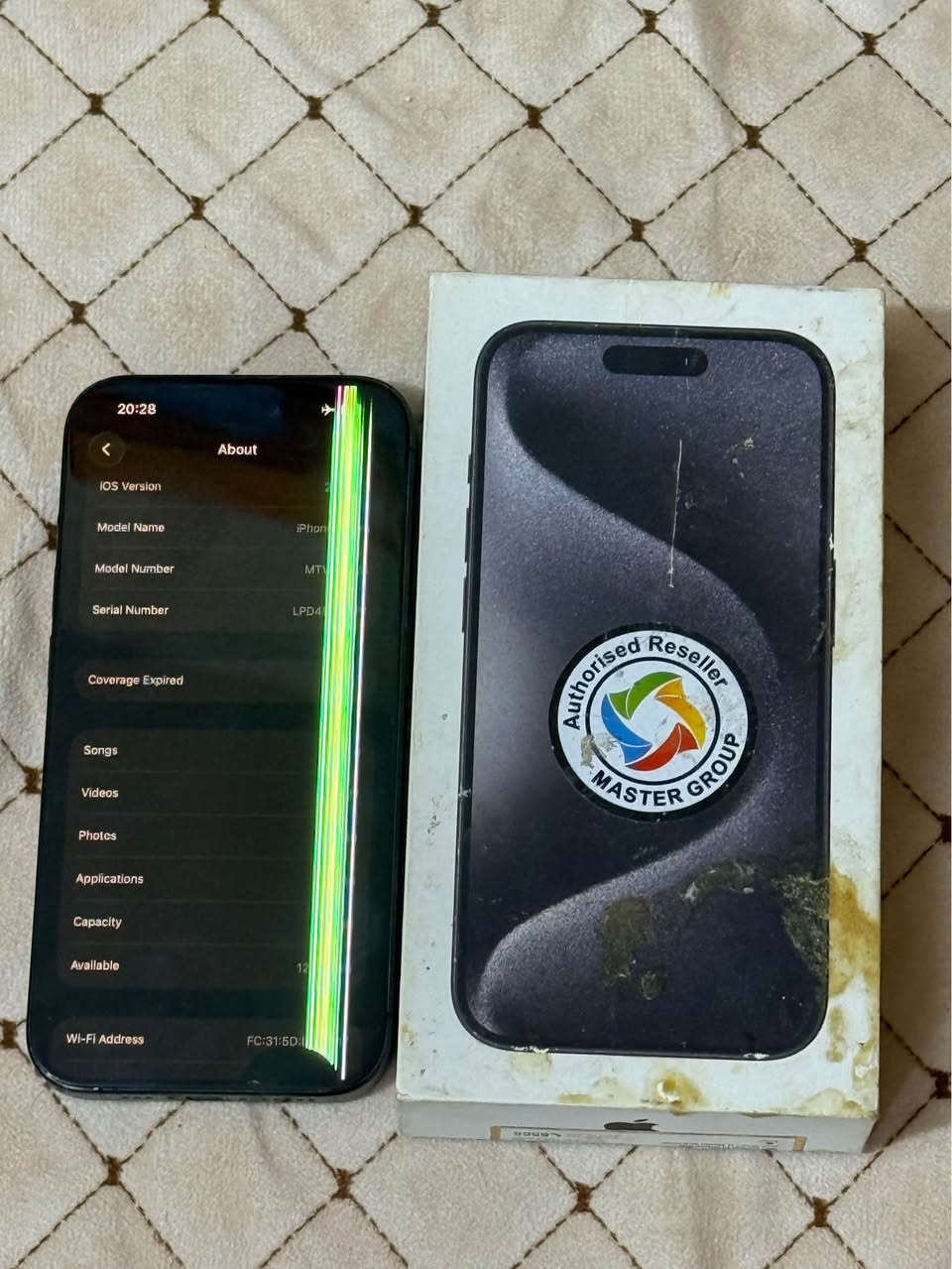 iPhone 15 pro آيفون 15 برو master  الجهاز ماستر ماهذه 
بي خط يحتاج يحتاج تبديل شاشة 
***********
باتري 90  ونظيف و استخدام شخصي. الجهاز بلادي واطي بي ضمان 
590,000  الف سعره
*********** اتصال ع رقم. و ذاكر جميع التفاصيل بغداد, العراق
