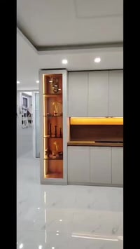 كاونتر اكرلك اسباني مع سطح بورسلين من انتاج مجموعه القصر التركي الامني...