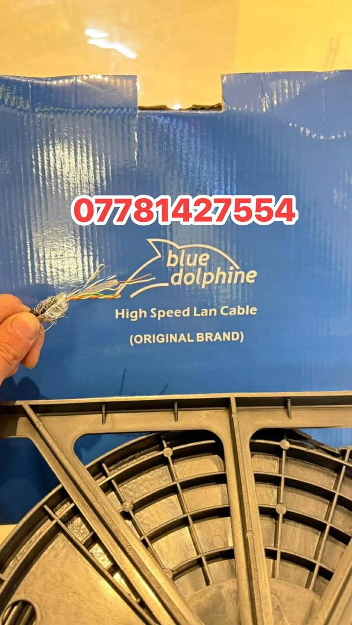 🔥 بكرة Blue Dolphin الأصلي 🔥
اقـــوى بكرة يمنااا بس الدولڤـــــين الازرق 🧵🧵

305 مترررر 🔥🔥🔥
⚡ High Speed LAN Cable
📶 سرعة عالية وثبات بالنت
🛡️ SFTP Cat6 ضد التشويش والتقطيع
🔩 سماكة 23AWG – 4 Pairs (مو خفيف ولا مضروب)
🏠 مناسب للبيوت
🏢 مثالي للمكاتب
📡 قوي لشبكات الإنترنت والكامرات

💪 يتحمّل ضغط الشغل
💯 أداء ثابت ويا المسافات
🔒 عزل ممتاز يحافظ على الإشارة

📦 متوفر وبكمية
🔥 خيار مضمون للي يريد جودة حقيقية مو حچي

للطلب خاص او واتس ***********
