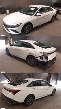 النترا 2025 لون ابيضّ، وارد أمريكي صور الحادث موضحة السيارة فقط الحادث...