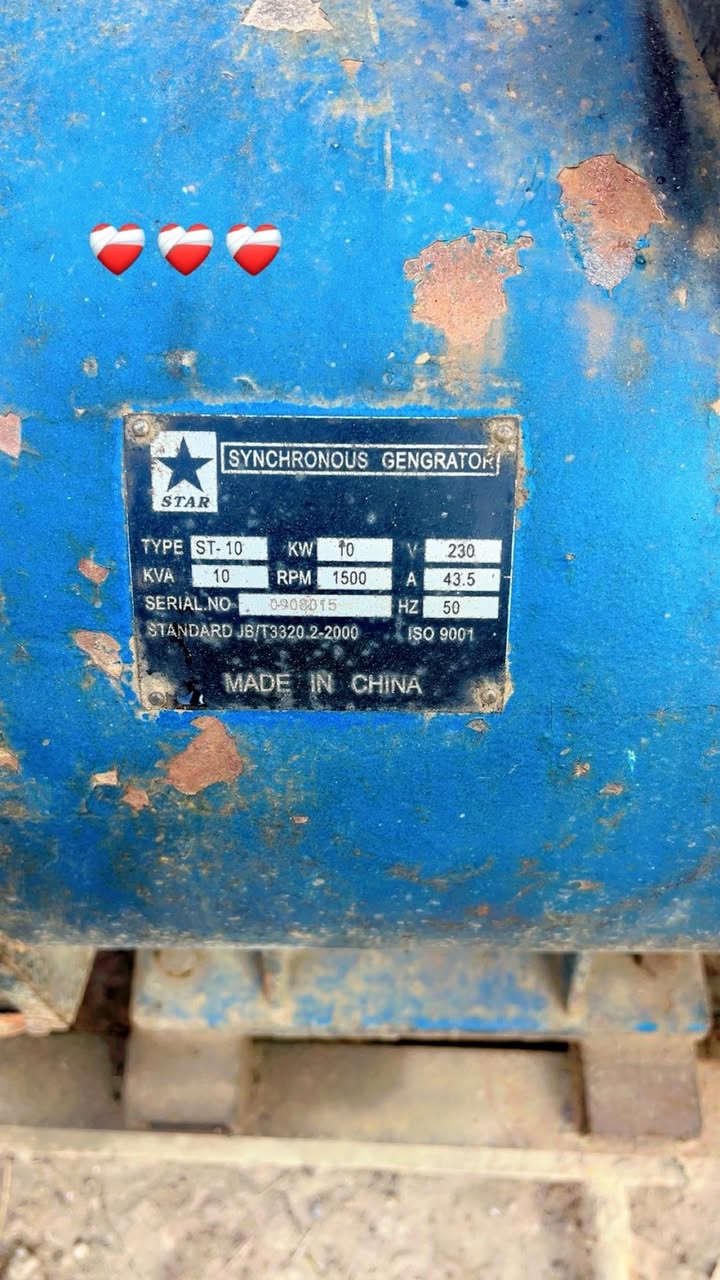 سلام عليكم مولد دنبر للبيع 10كيفي تحميل 40 انبير مولد جديده قليل الستعمال للستفسار اتصل ع هذا الرقم ***********
