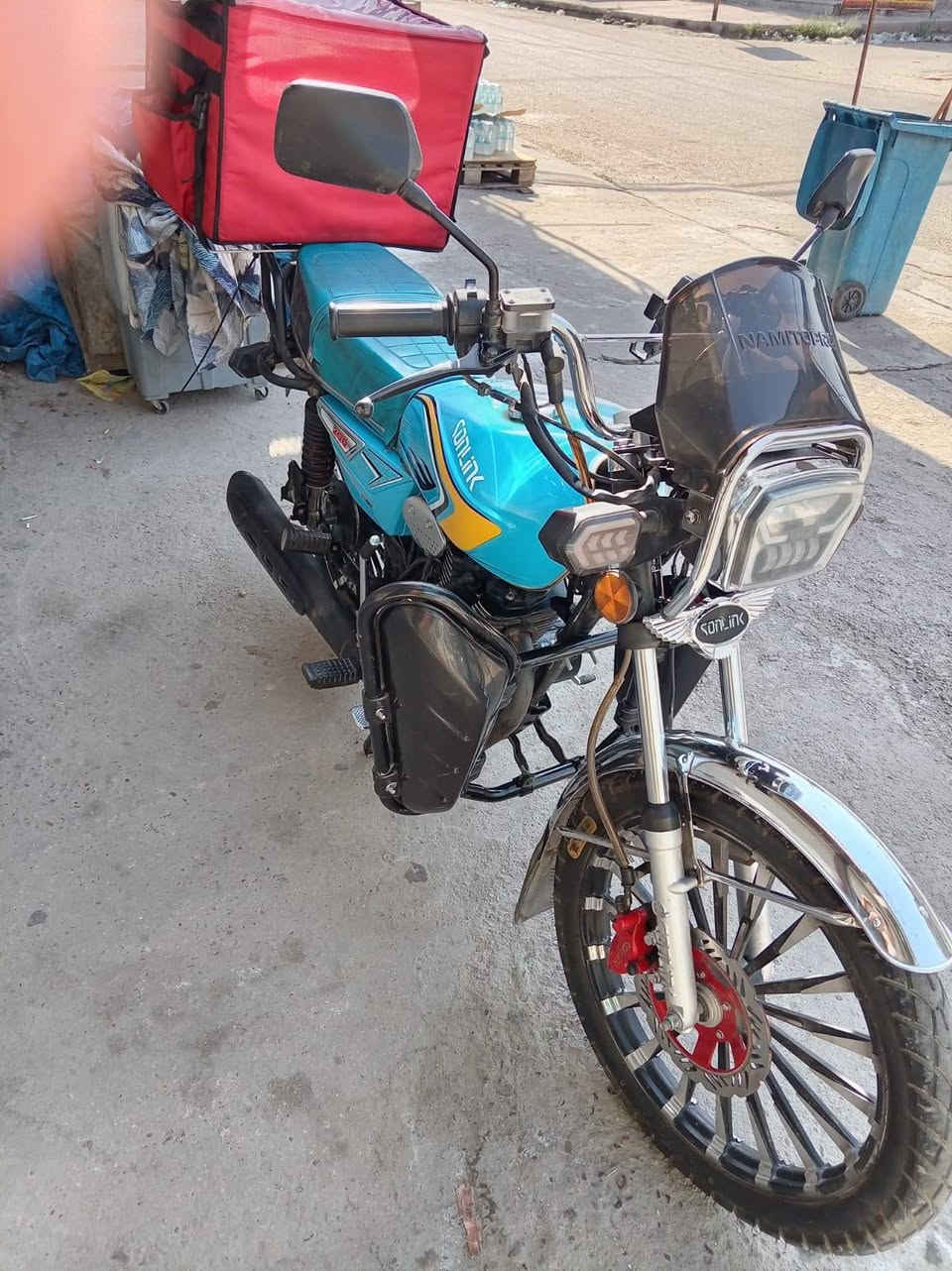 سلام عليكم دراجه سونلك موديل 24 ما بيها نقوصات محرك 200cc السعر 650 وبيها مجال قليل عنواني بغداد الجديدة ***********
