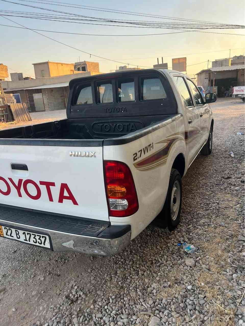 تويوتا مرزيه موديل ٢٠١١ بێ قولاب بئ بۆیاغ دوو جێي گچکەی ساردە کوتە گێرو مەکینە بەشەرتە نەکرایتەوە سەنوی ١٣ رۆژە بەسەر چوە رقم نوێیە
١٥٣ مجال گورينةوةش دةكةم بة گير اتوماتيك 

تويوتا هايلوكس موديل ٢٠١١ فلاحى سنوية منتهية صار ١٣ يوم كير و محرك شرط مامفتوح بدون صبغ ما عدا مكانين بارد صغار ما مبين ماشى ٣٧٠ الف ترهم مرواس مع گير اتوماتيك 
شرط تحويل ثانى يوم 
١٥٣ بيها مجال
*********** أربيل, العراق
