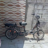 بايسكل شحن • بطاريات عاطلات • يشتغل بايدار
