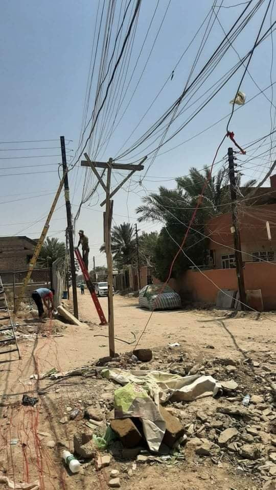 السلام عليكم كادر تصفيه وتنضيم وايرات السحب انضمهن ونرفعهن بدون اي مقابل بس ناخذ الويرات المتروكه وي واير شغال ينكطع احنه انوصله واحد جديد عله حسابنه *********** بغداد فقط
