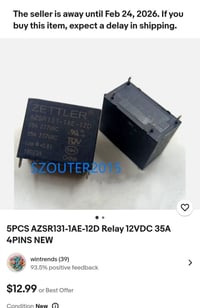 ريليه قوة • ملف 5/12/24V • زتلر 35A