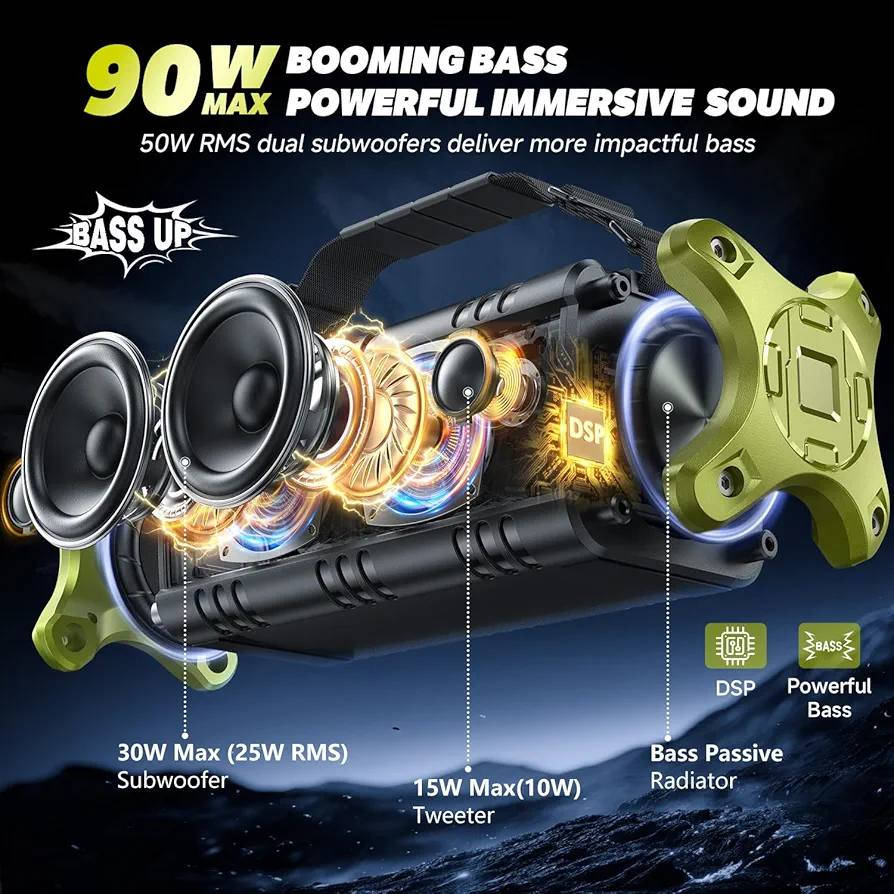 السلام عليكم
الأداء الصوتي: يتميز بقوة صوت تصل إلى 50 واط (RMS) مع ذروة قدرة تبلغ 90 واط، ويوفر صوتاً عالي الدقة (HD) مع نظام "Bass" عميق وقوي بفضل وجود 4 مشغلات صوتية ومشعات سلبية مزدوجة.


**إذا كنت صاحب هذا الإعلان وتريد حذفه لأي سبب، رجاءا أرسل رسالة إلى الدعم الفني**